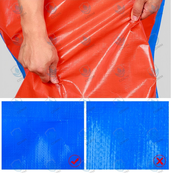 Blue orange PE Waterproof Tarpaulin - Image 3