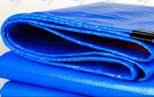 Blue orange PE Waterproof Tarpaulin - Image 4