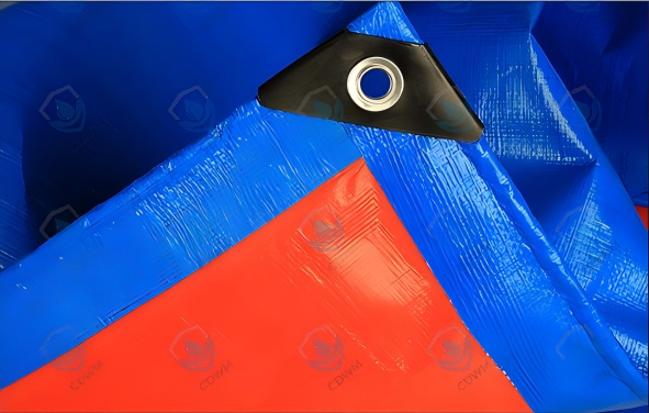 Blue orange PE Waterproof Tarpaulin - Image 6