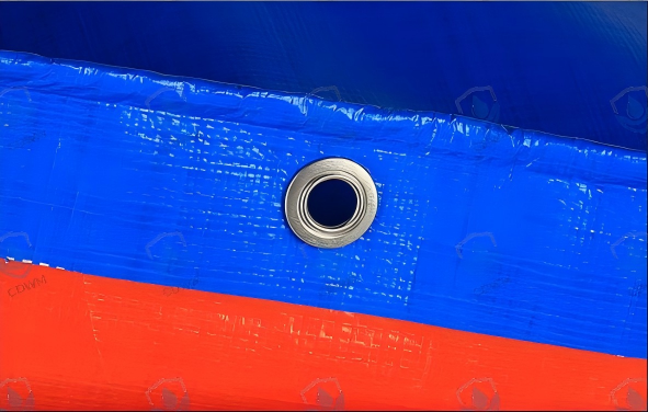 Blue orange PE Waterproof Tarpaulin - Image 7