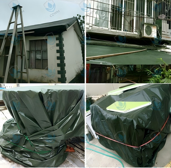 Silver green Sunproof PE Tarpaulin - Image 11